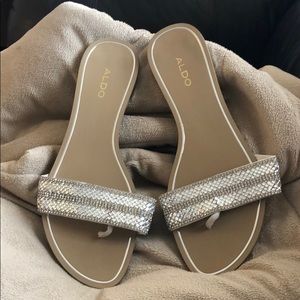 Aldo Sparkly sandal flats